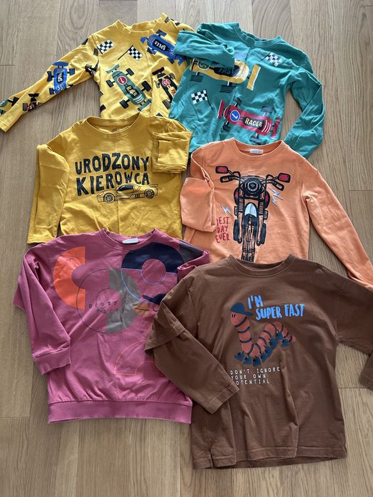 Bluzy bluzki z dlugim rękawem chlopięce 122