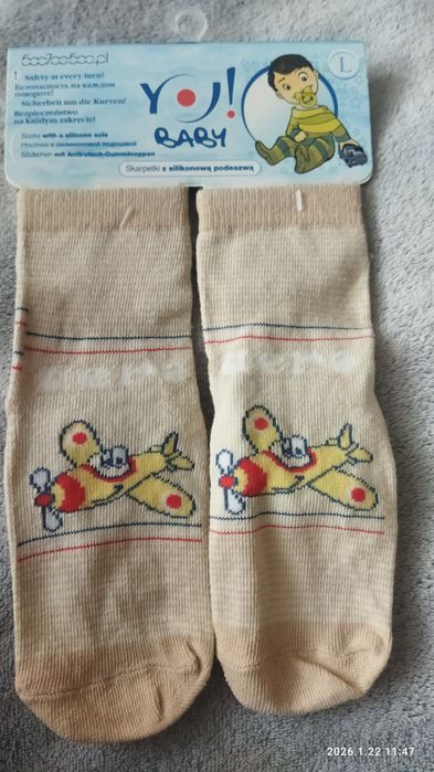 YO! Skarpetki z silikonową podeszwą