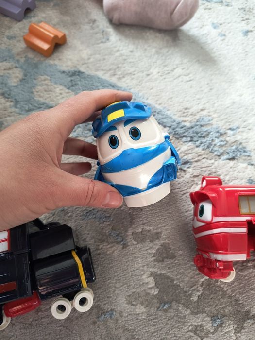 Іграшка робопотяги три штуки трансформери