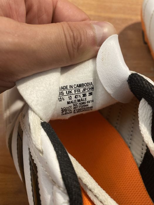 (47р 30см) ADIDAS GOLETTO Белые бутсы копы копочки білі бутси копи