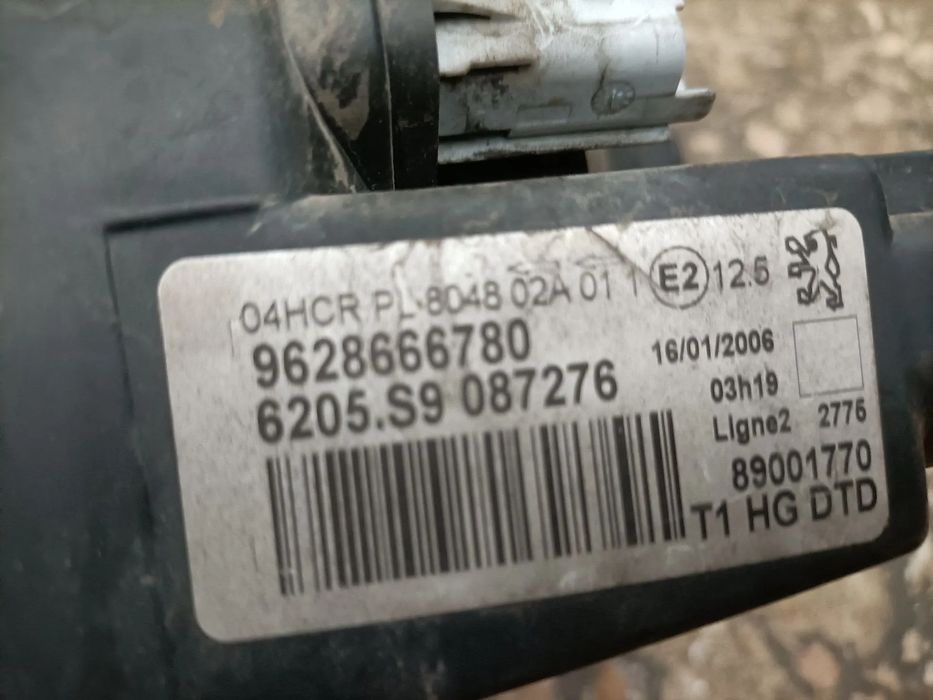 Ótica / farol direita PEUGEOT 206 (2A/C)