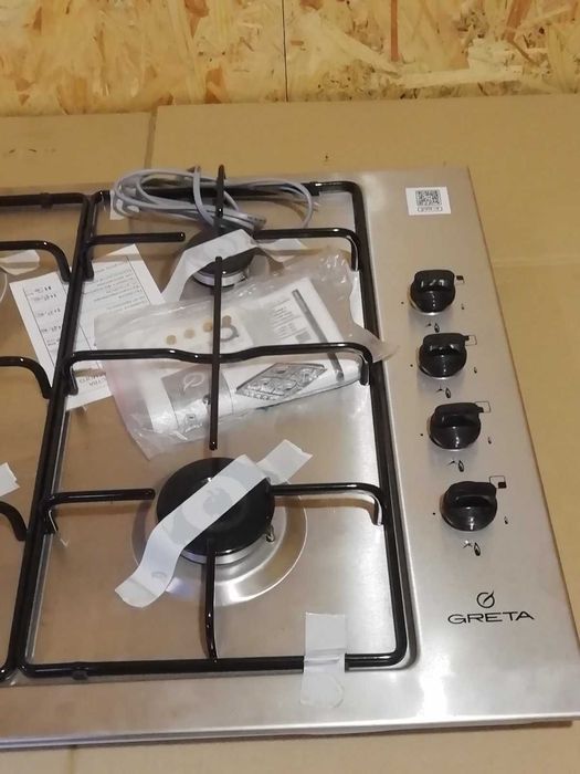 Варочная поверхность газовая GRETA СВ-4 (ВП4) нержавеющая сталь.