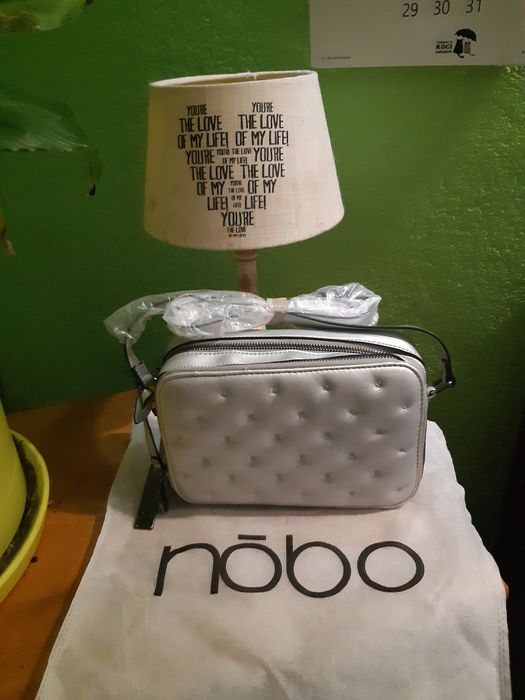 NOBO torebka mała Srebna Nowa
