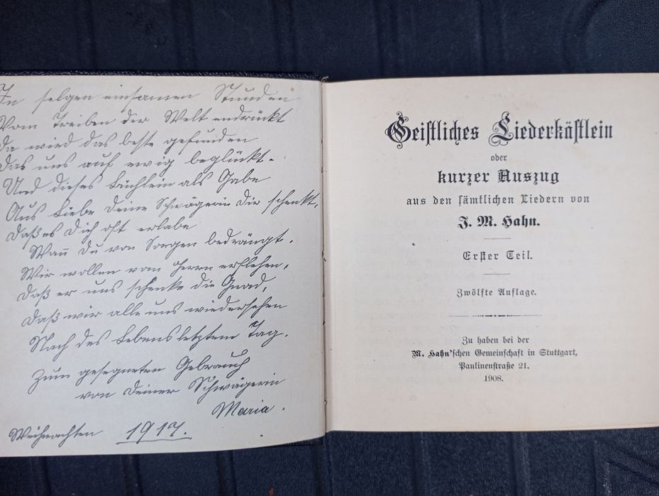 Śpiewnik 1908 rok