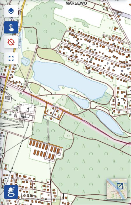 Działka budowlana las / jezioro Poznań Czapury