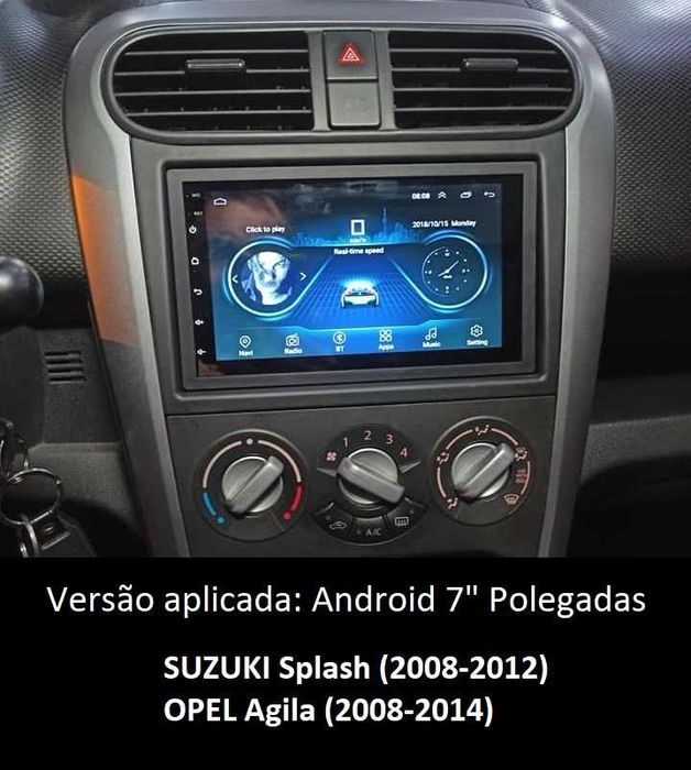 (NOVO) Rádio 2DIN • Suzuki ALTO / SX4 / SPLASH • Android [4+64GB]