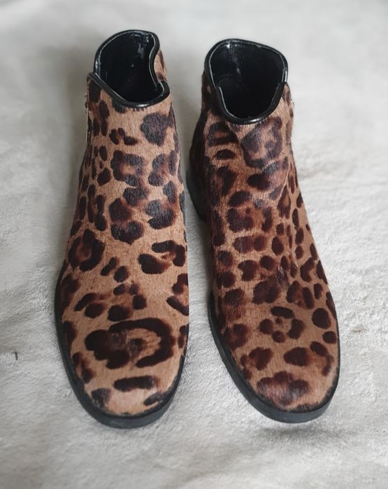 Леопардовые полусапожки Zara