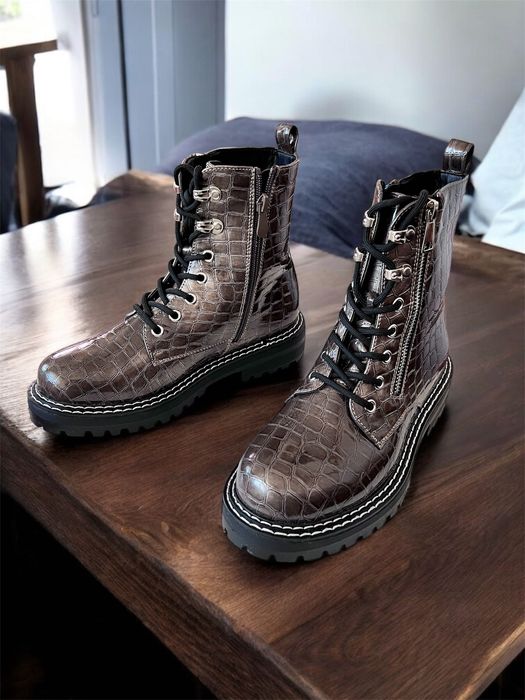 37 Sklep Nowe botki damskie trzewiki trapery worker RQ1910-1e