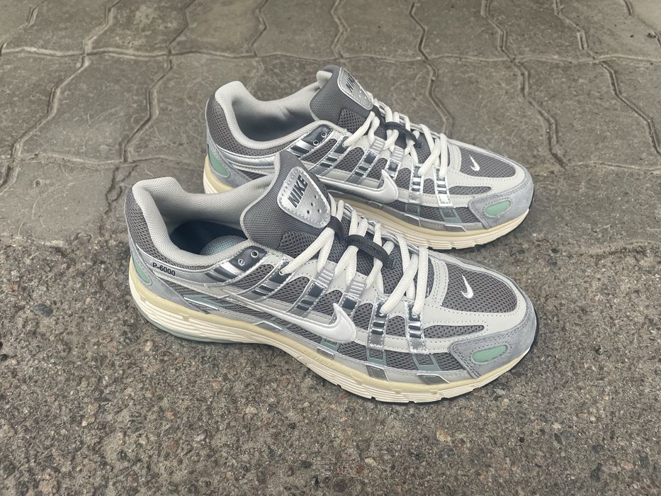 Nike P-6000 Flat Pewter Grey Light-Iron-Ore Metallic-Silver 41~45.