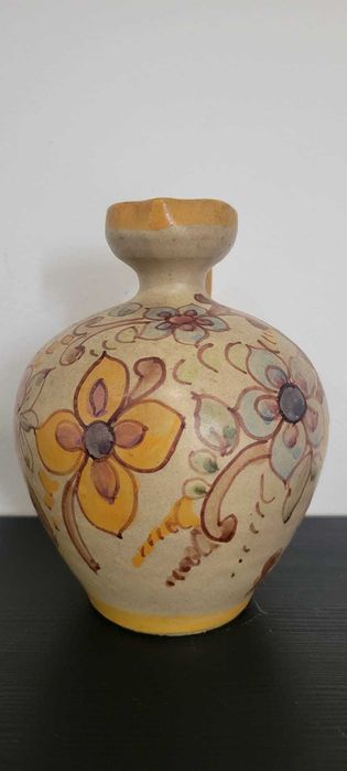 Jarra/Bilha Antiga em Cerâmica do Algarve - Pintada à Mão (18cm)