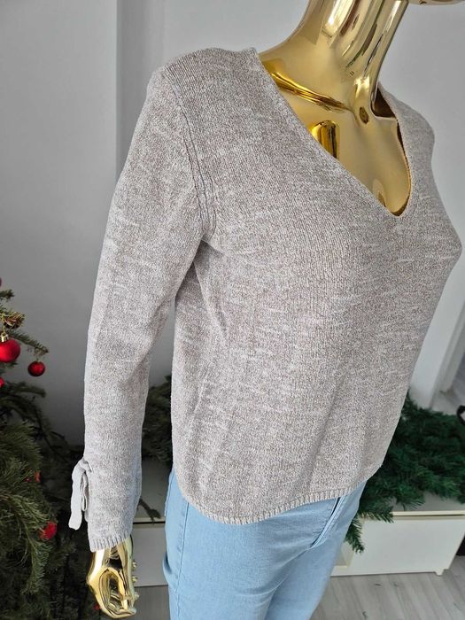 Piękny beżowy sweter mango S mięciutki klasyczny