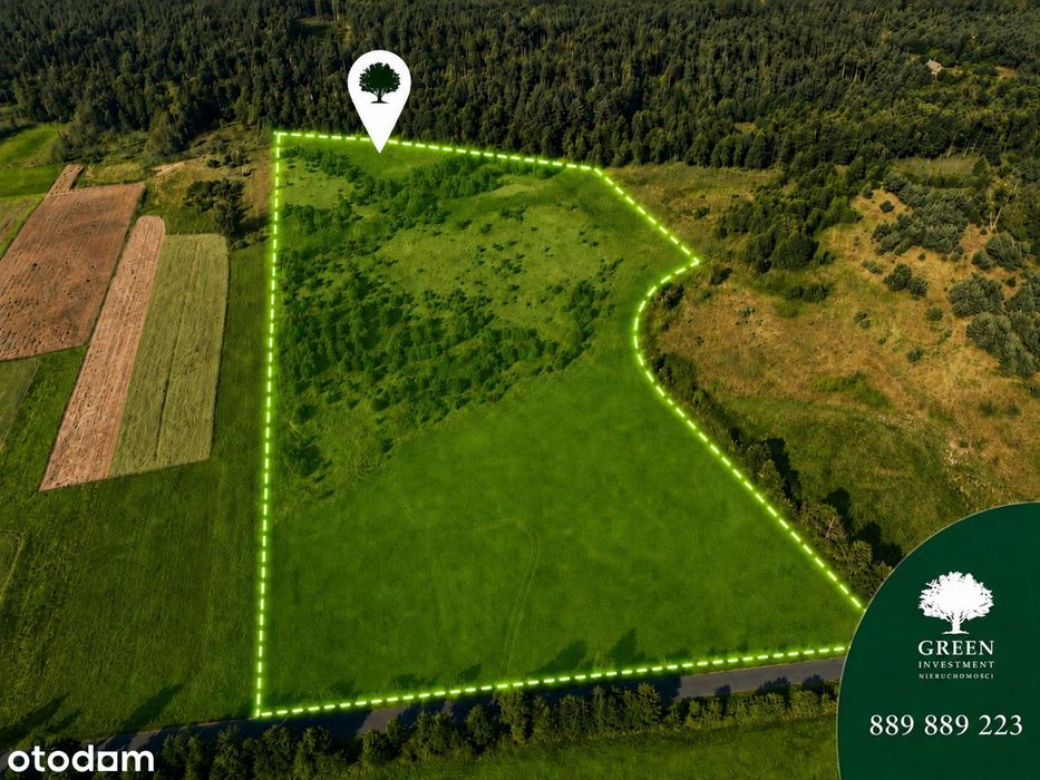 4,26 ha nad rzeką Mień – tylko 129 000 zł!