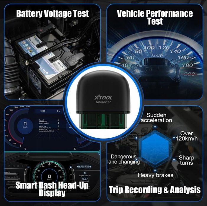 Skaner diagnostyczny XTOOL AD20 Pro OBD2 bezprzewodowy APLIKACJA