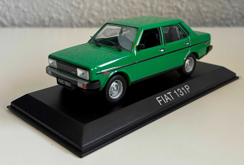 Fiat 131p Kultowe Auta PRL samochód auto model DeAgostini 1:43