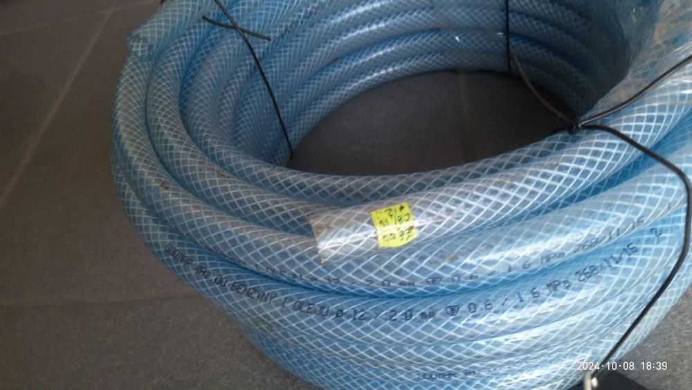 Шланг армований прозорий маслобензостійкий Діаметр 12