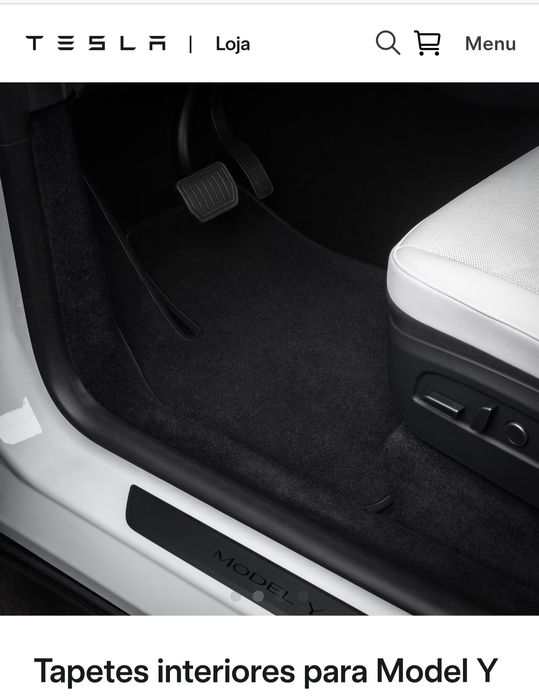 Tapetes Originais de interiores para Tesla Model Y 2025