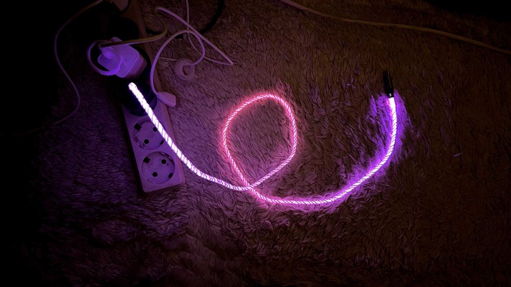 Cabo USB Tipo C RGB