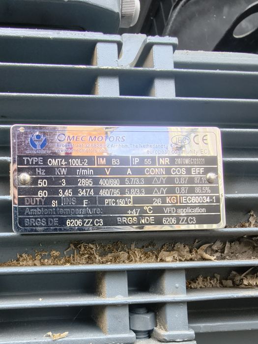 Silnik elektryczny 3kw(400V) 2890rpm