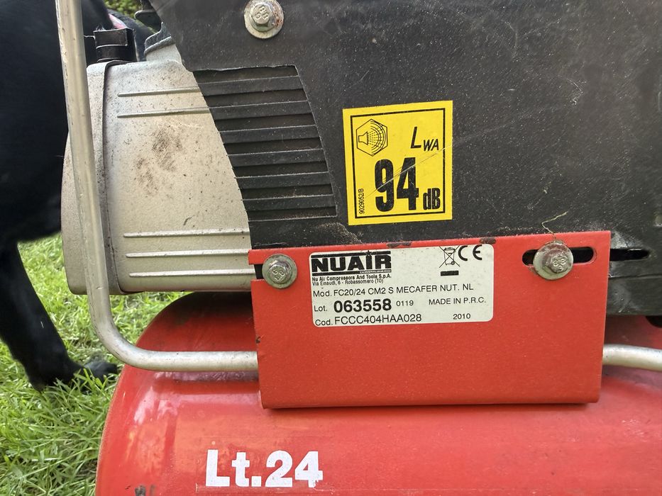 Sprężarka kompresor mecafer 24l 230v 1.5kw/2hp