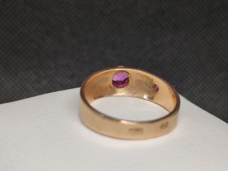 Кольцо золотое советское р18.5, вес 4.53