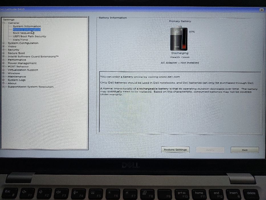 Dell latitude 5410  i5-10210U/8GB/256SSD/FHD/Bat.Good/ Win 11/