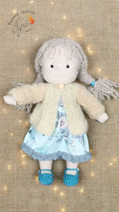 Lalka waldorfska-Anna,ręcznie robiona lalka tekstylna