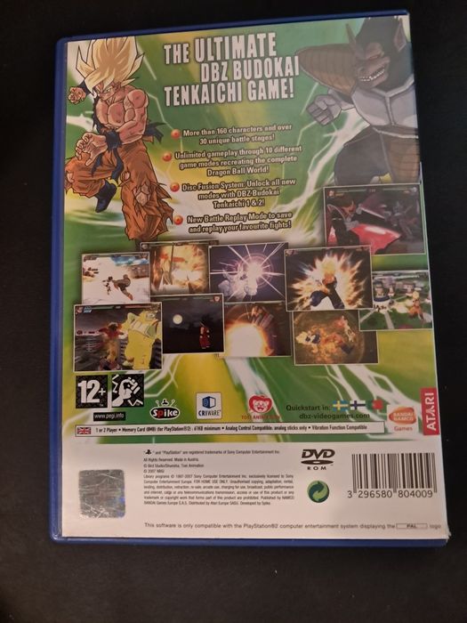 Jogo para Playstation2: "Dragon Ball Z Budokai Tenkaichi 3" Preço: 60€ (Posso negociar).