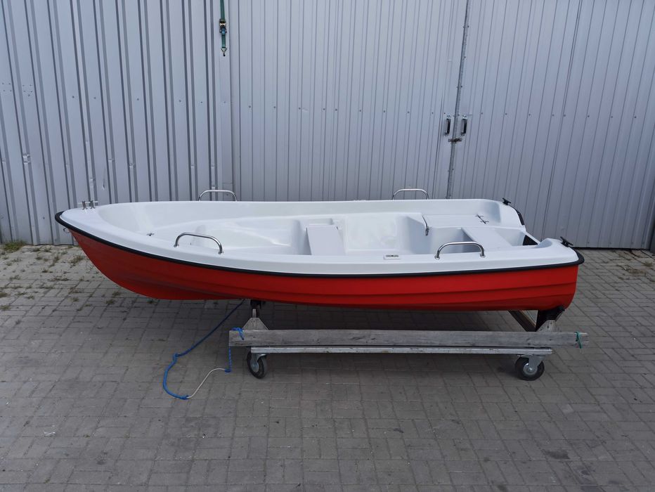 ! PROMOCJA ! łódź wędkarska, wiosłowo-motorowa DELFINA 360 z relingami