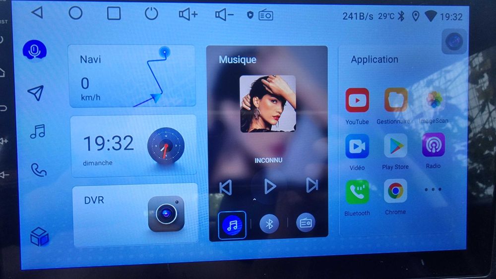 Radio Auto Android com Carplay e GPS