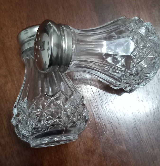 Saleiro e pimenteiro - cristal