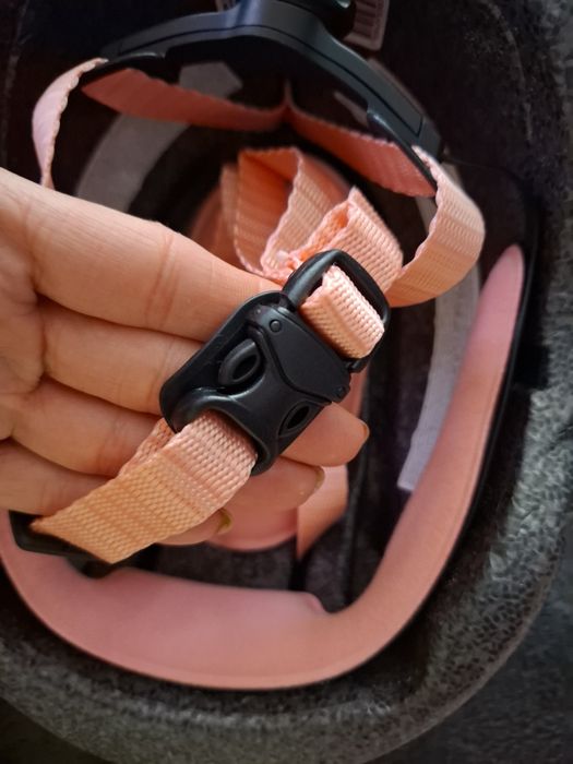 Kask rowerowy dla dziewczynki rozmiar XXS obwód 44-49cm  pudrowy  róż