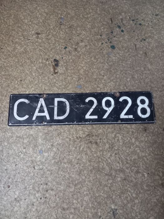 Tablica rejestracyjna  PRL