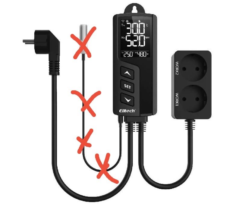 Elitech STC-1000 Pro контроллер температ и влажн без датчика температур