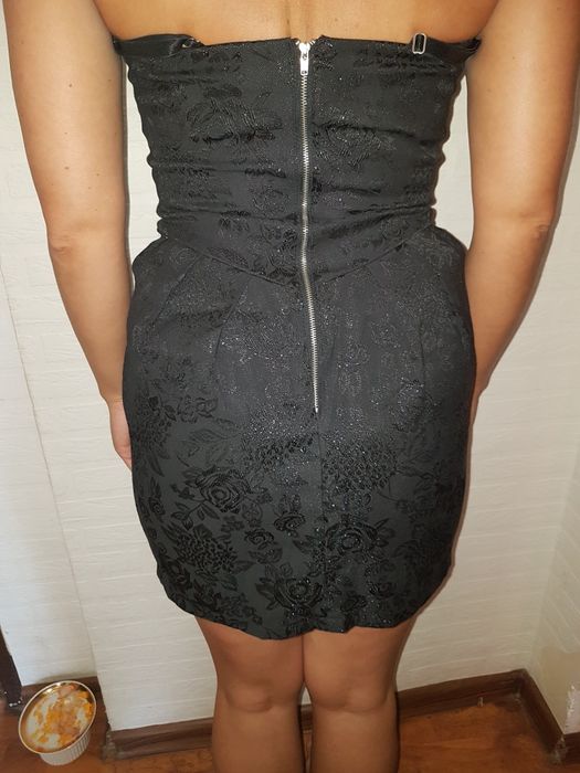 wysyłka 1 zł ## R36 czarna seksi sukienka