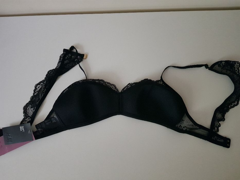 Nowy biustonosz koronkowy h&m 40 c75