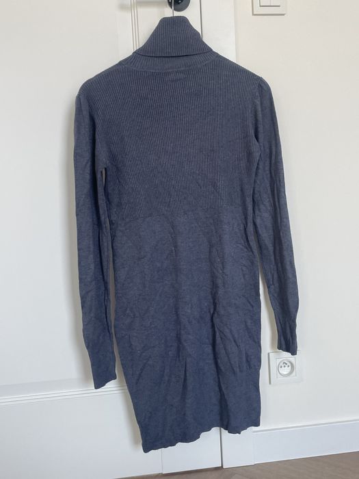 sweterkowa sukienka jesienna damska