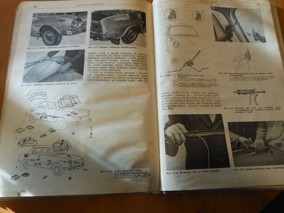 Książka -poradnik "Naprawa samochodów Skoda 1000 MB S-100 i S-110"