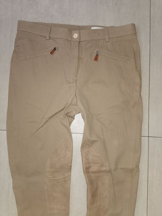 Raffaello Rossi l/xl nowe solidne bryczesy beżowe