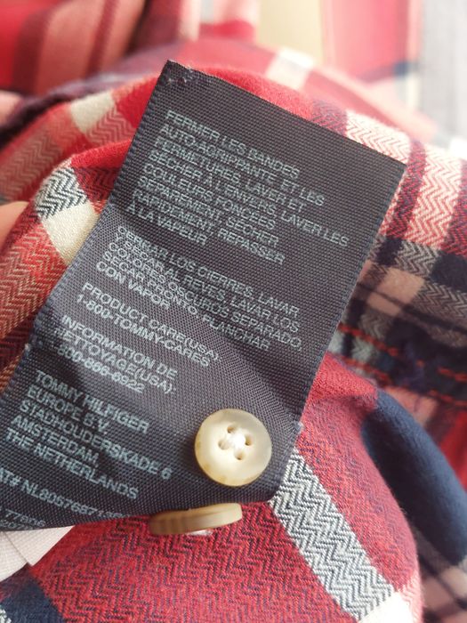 Koszula męska w kratę Tommy Hilfiger - L