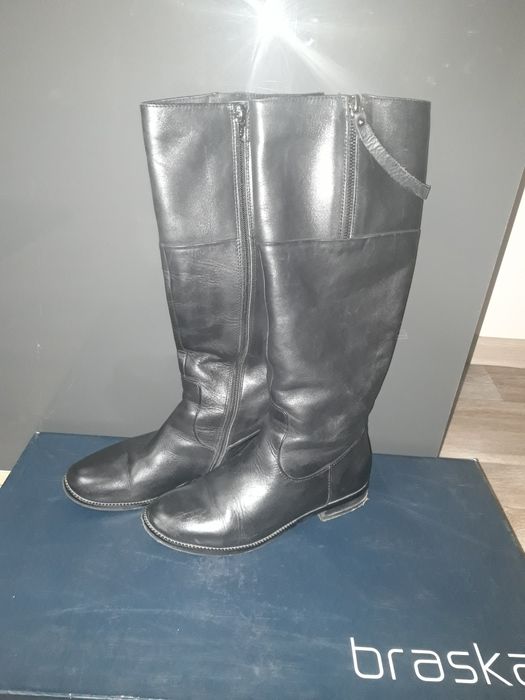 Утеплені шкіряні чобітки, модель жокейські чоботи