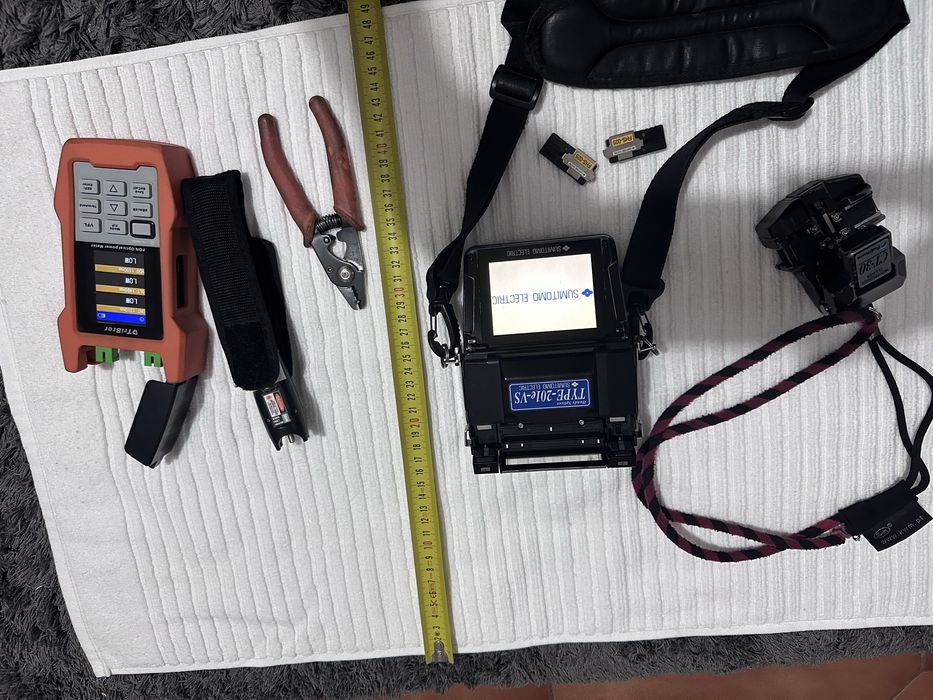 Maquina fusao fibra optica