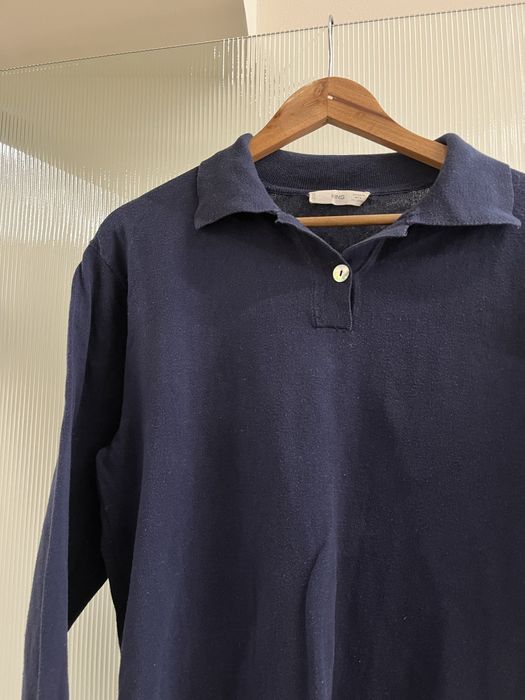 Sweter sweterek polówka mango M granatowy