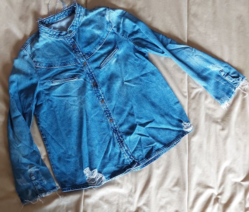 Camisa de ganga tamanho S