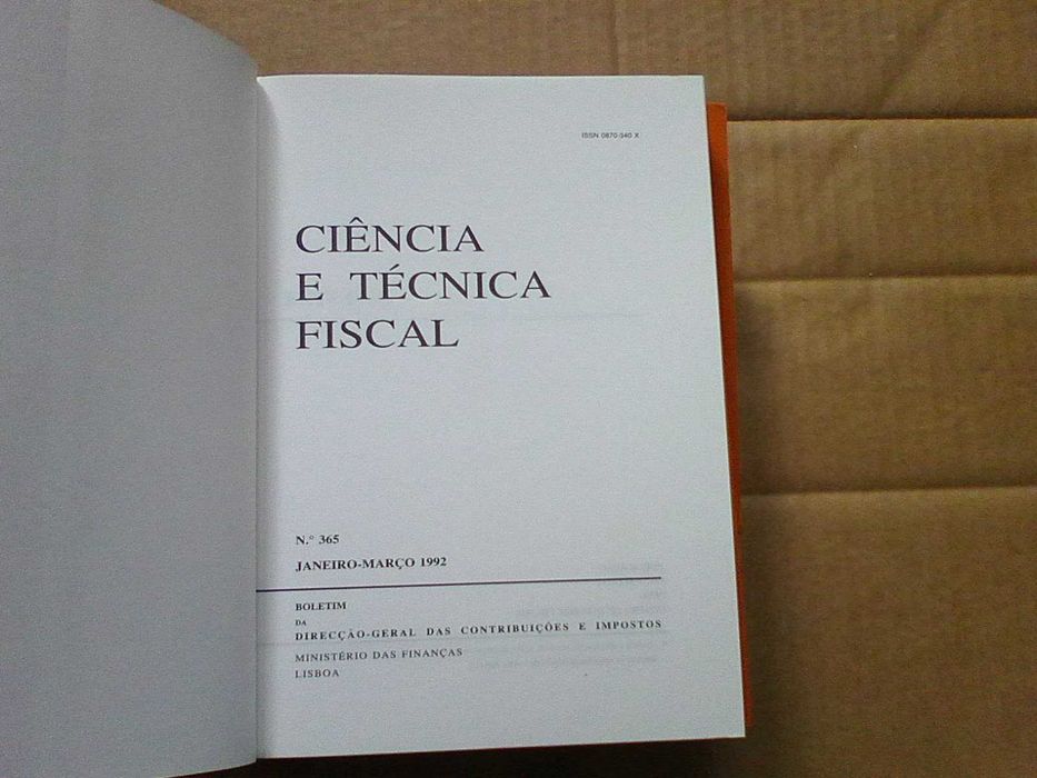 Ciência e Técnica Fiscal Ano 1992 completo