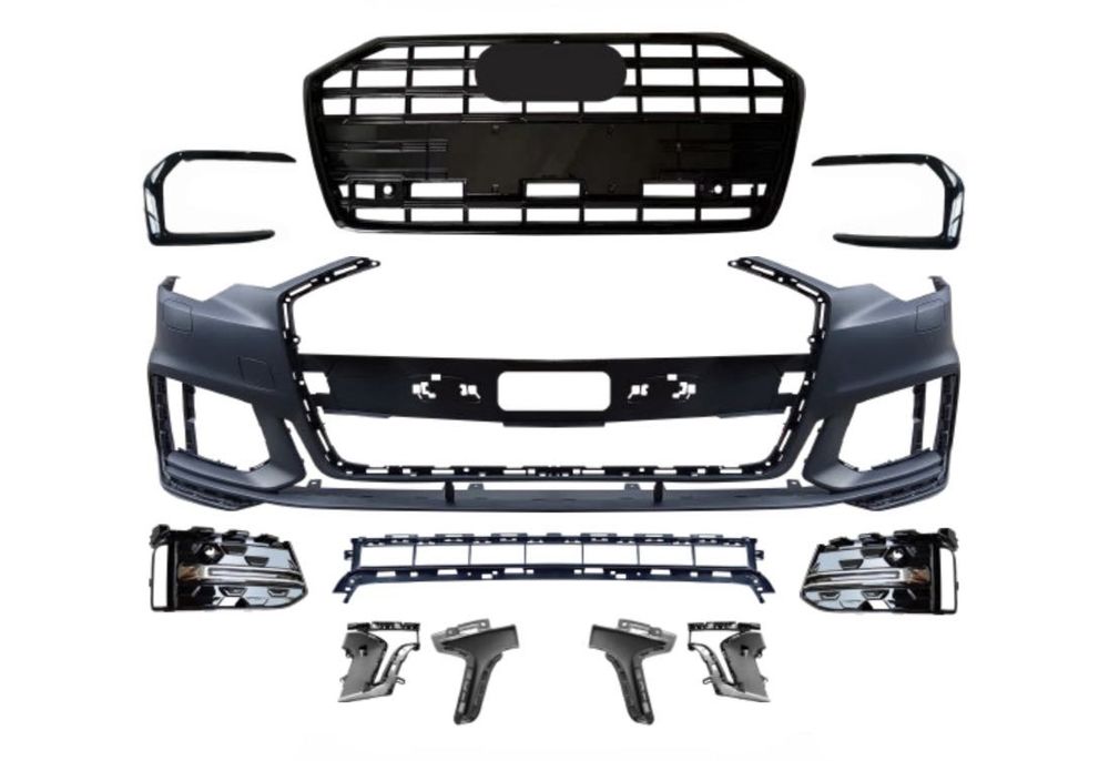 Передній бампер Audi A6 C8 Sline в зборі 2019 2020 2021 2022 2023 2024 s-line а6 ц8 ауді шрот розборка