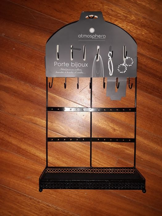 Porta bijoux com suporte de parede