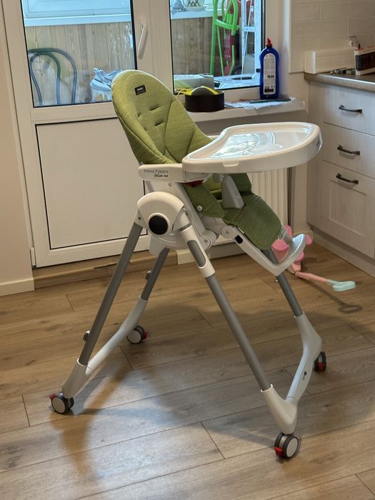 Стільчик для годування Peg Perego Prima Pappa Follow Me Wonder салатовий