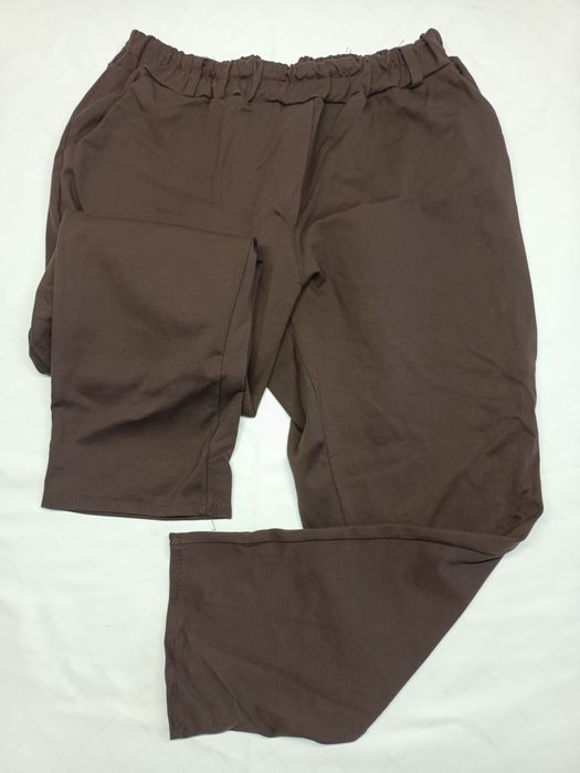 Brązowe spodnie dresowe damskie 5xl