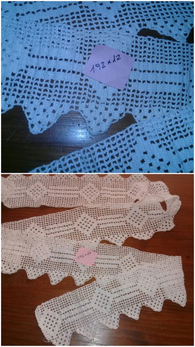 Barras em croché. Colcha. Naprons