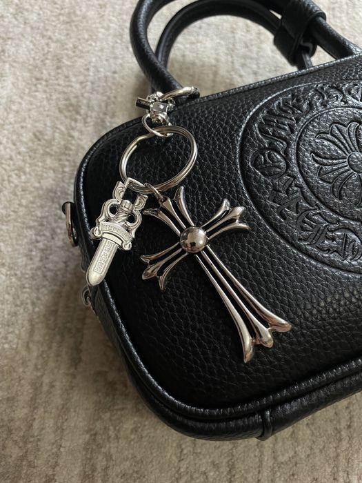 Сумка Chrome Hearts bag, сумка через плече chrome hearts black and white, сумка хром хартс , chrome shoulder bag